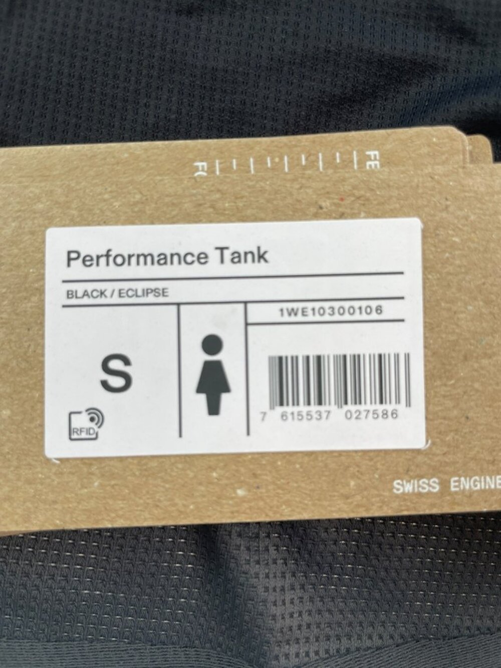 On Cloud Performance Tank Black Eclipse Swiss Engineering Women's Size S $70 NWT - Picture 6 of 11